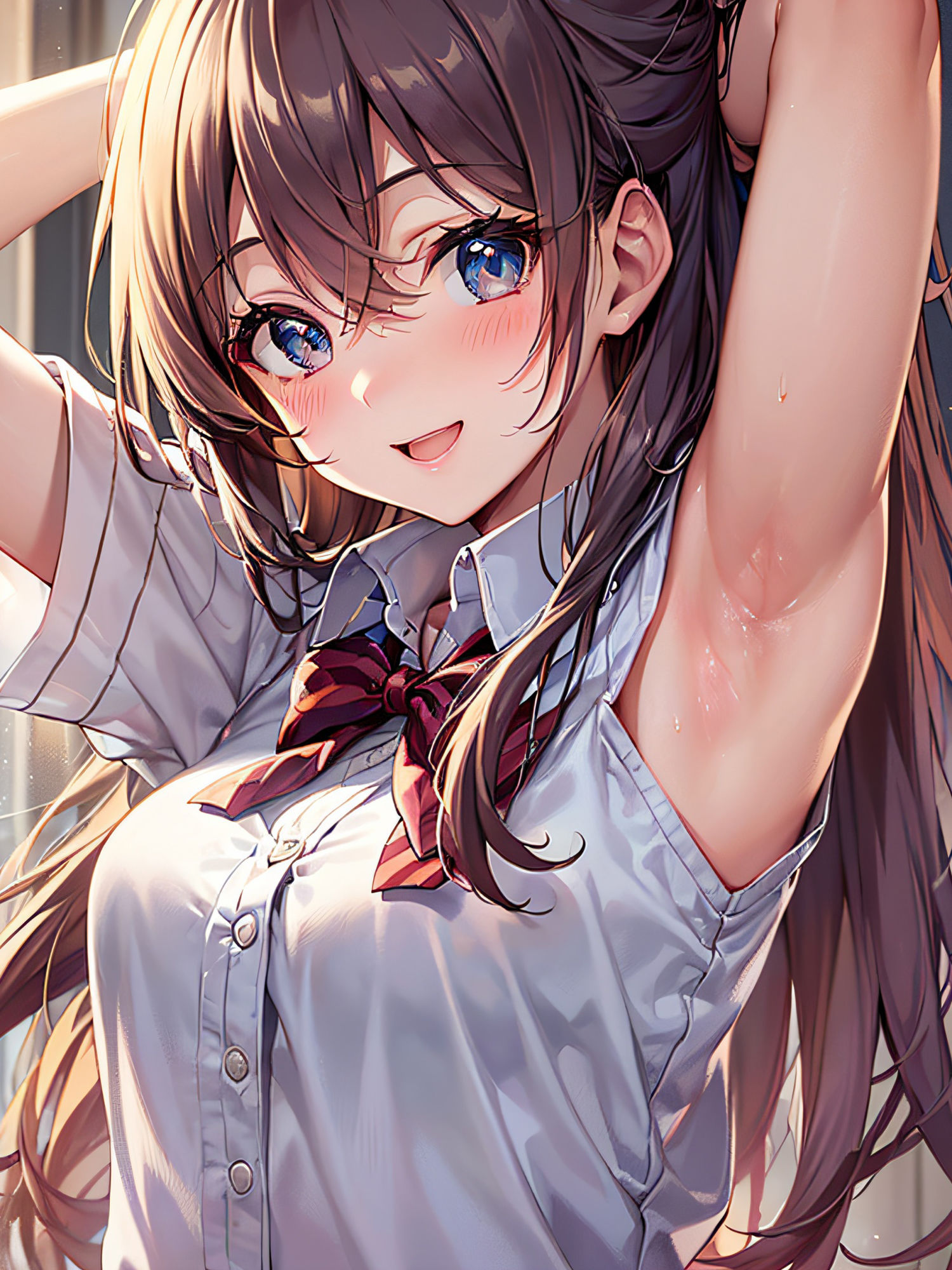 見せたがりの制服JKの腋見せ画像集 サンプル8ページ目