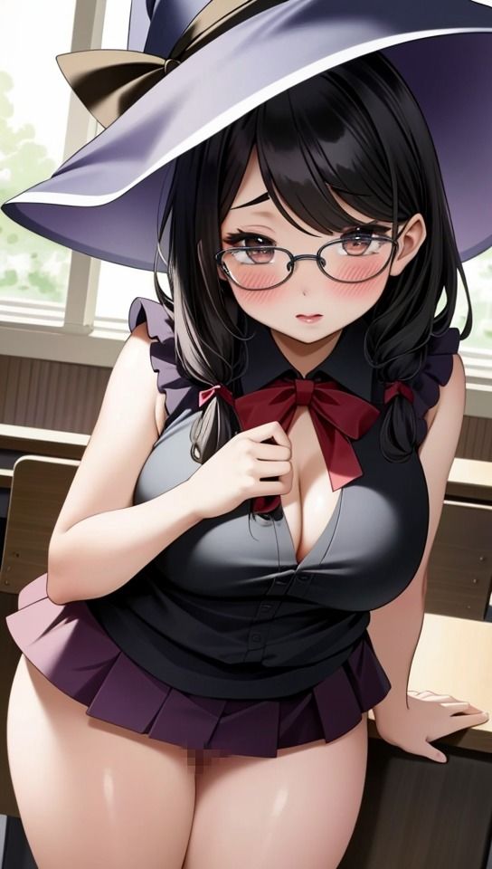 同級生のコスプレ、メガネ魔女娘編2 サンプル2ページ目