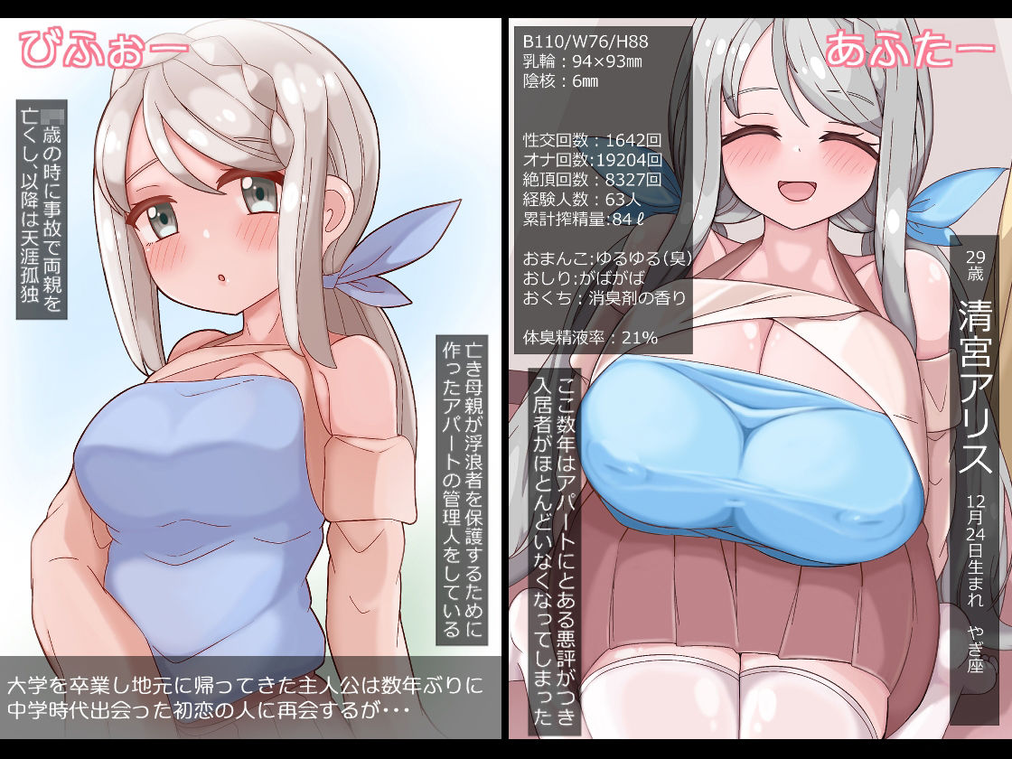 清楚でどすけべアリスさん 初恋の人はすっかりちんぽ穴 サンプル1ページ目