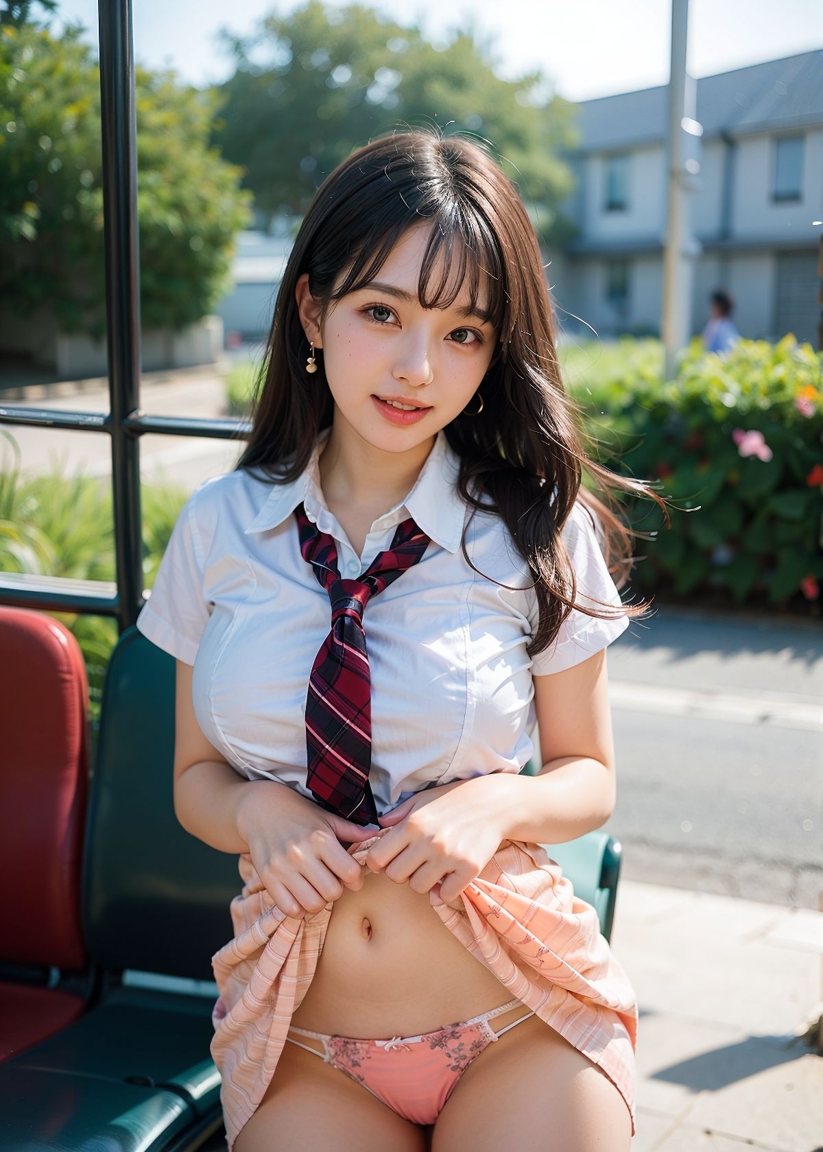 パンツ見せてくれる244人の超絶可愛い女子校生！ フェチAIグラビア写真集 サンプル3ページ目