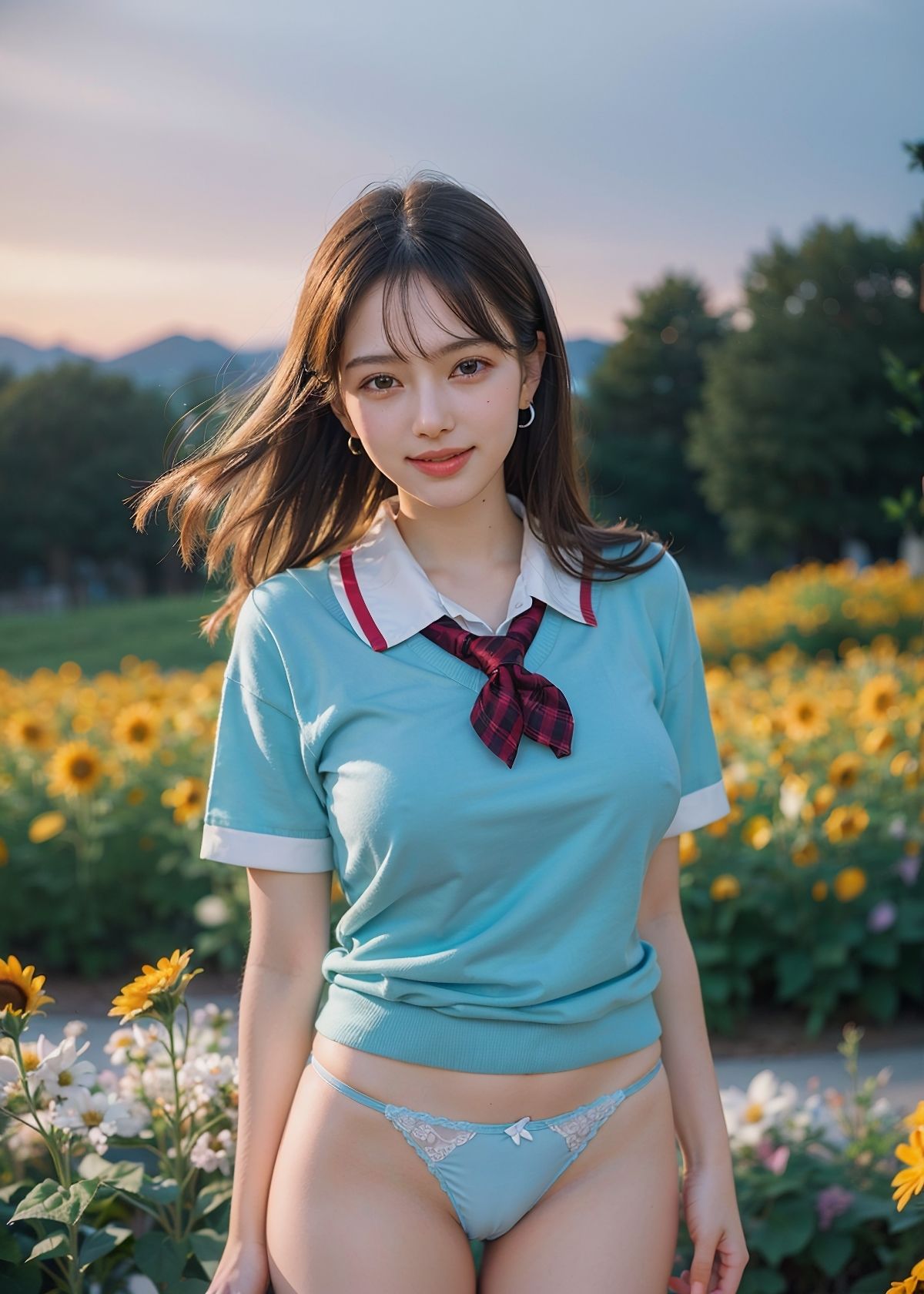 パンツ見せてくれる244人の超絶可愛い女子校生！ フェチAIグラビア写真集 サンプル7ページ目
