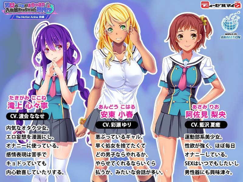 男女の役割がまるっきり入れ替わっちゃった世界！？ The Motion Anime 前編 サンプル2ページ目