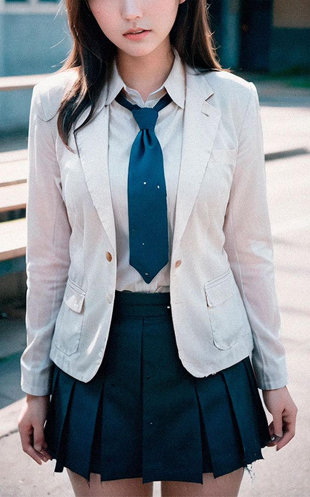 古びた教室の秘めた欲望 AI妄想美女 〜禁断の廃校〜 サンプル7ページ目