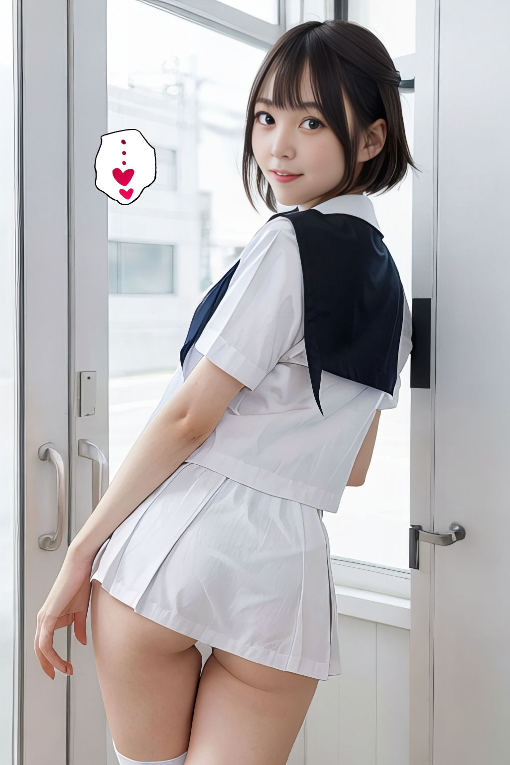 中出しされたい黒髪少女 サンプル1ページ目