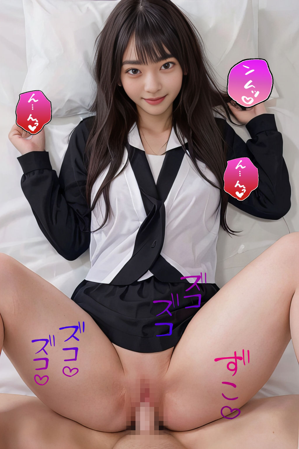 中出しされたい黒髪少女 サンプル8ページ目