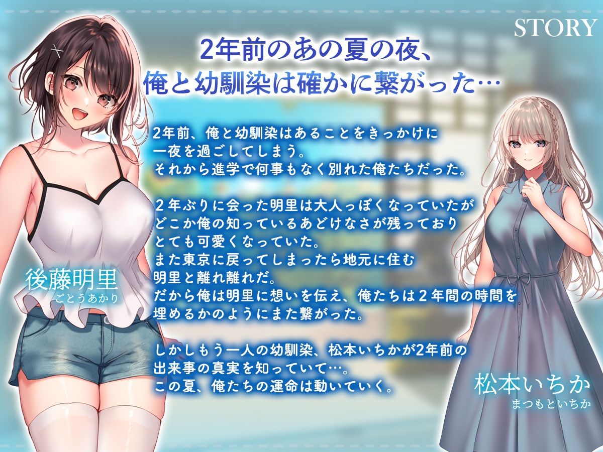 夏の夜、汗だくのまま幼馴染と交じり合った。 サンプル2ページ目