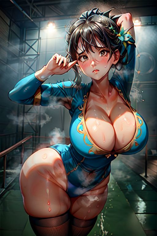 爆乳AIレオタード1 サンプル4ページ目