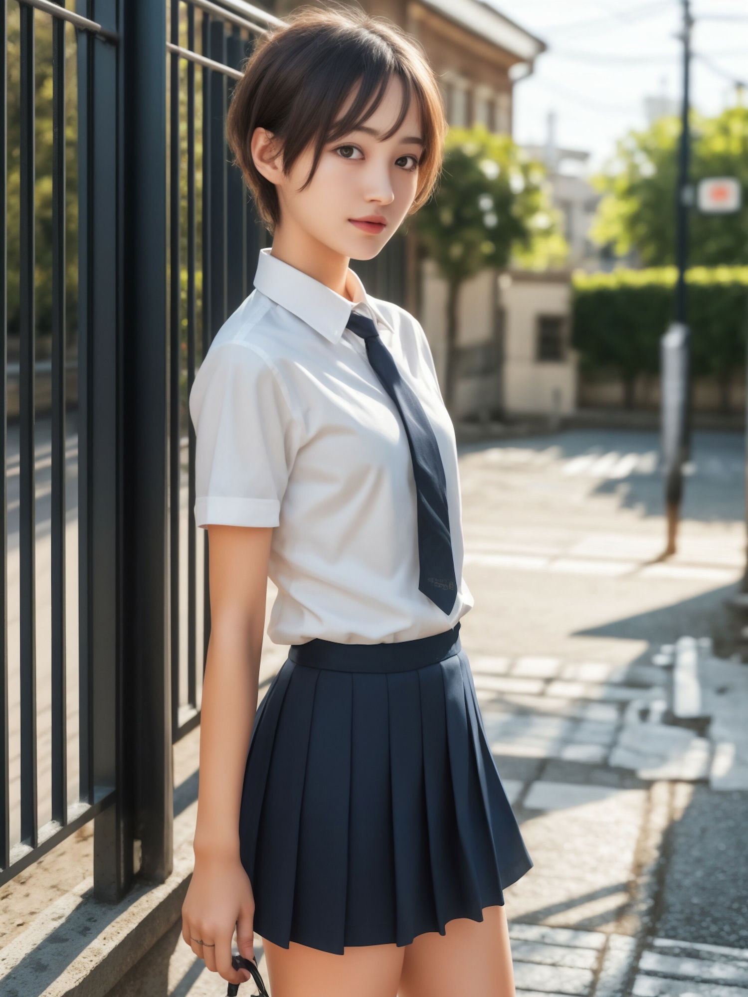 AI美女写真集 透視眼鏡 学校編 サンプル2ページ目