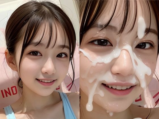 美少女アイドルにひたすら顔射 サンプル2ページ目