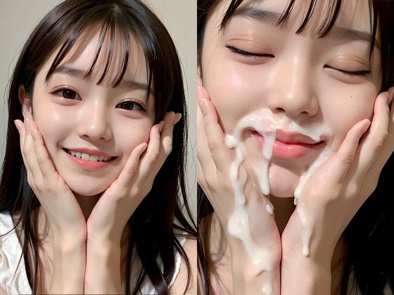美少女アイドルにひたすら顔射 サンプル6ページ目