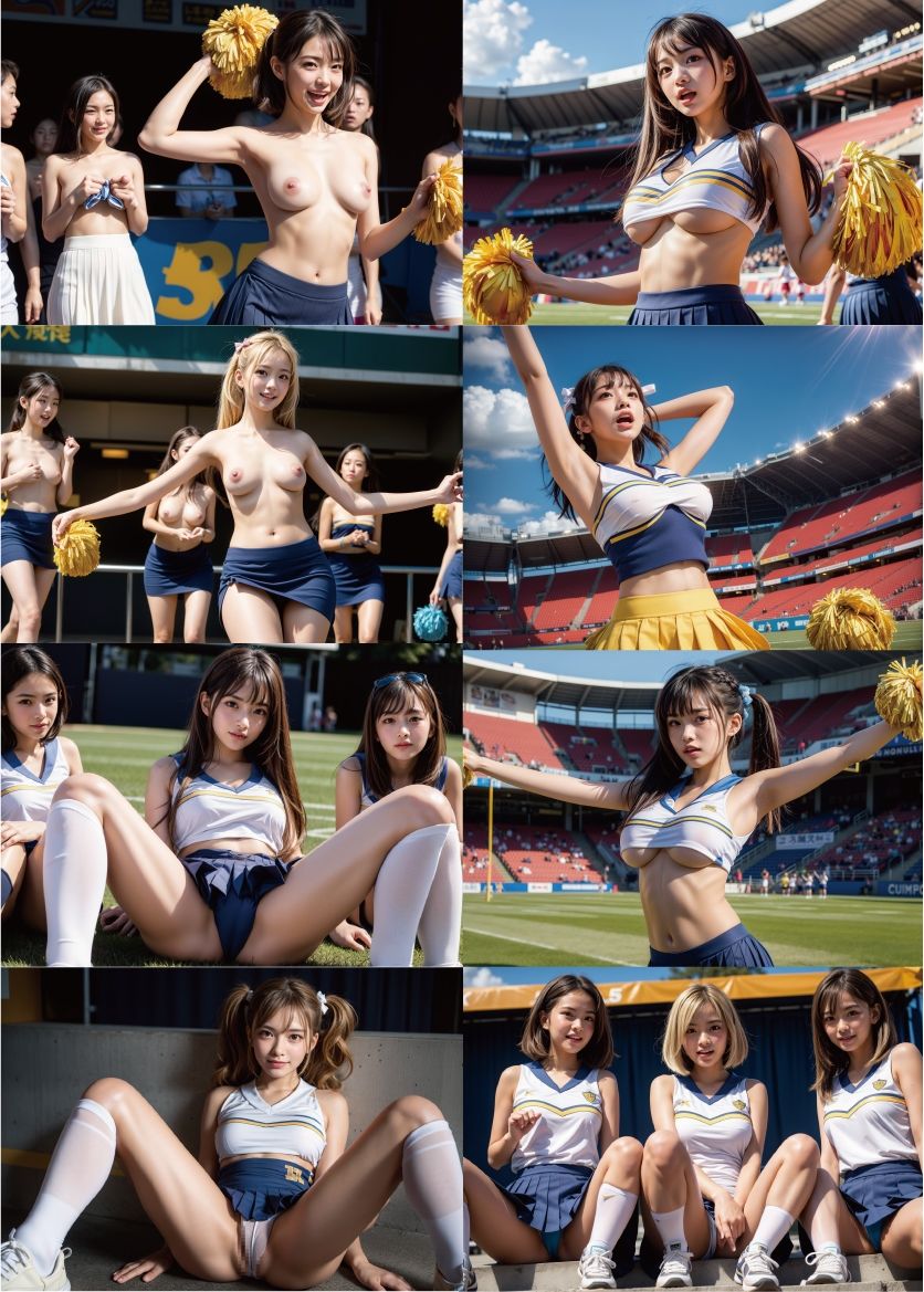 【491P】有名JKチアリーディング部全員に強●フ〇ラ！ サンプル2ページ目
