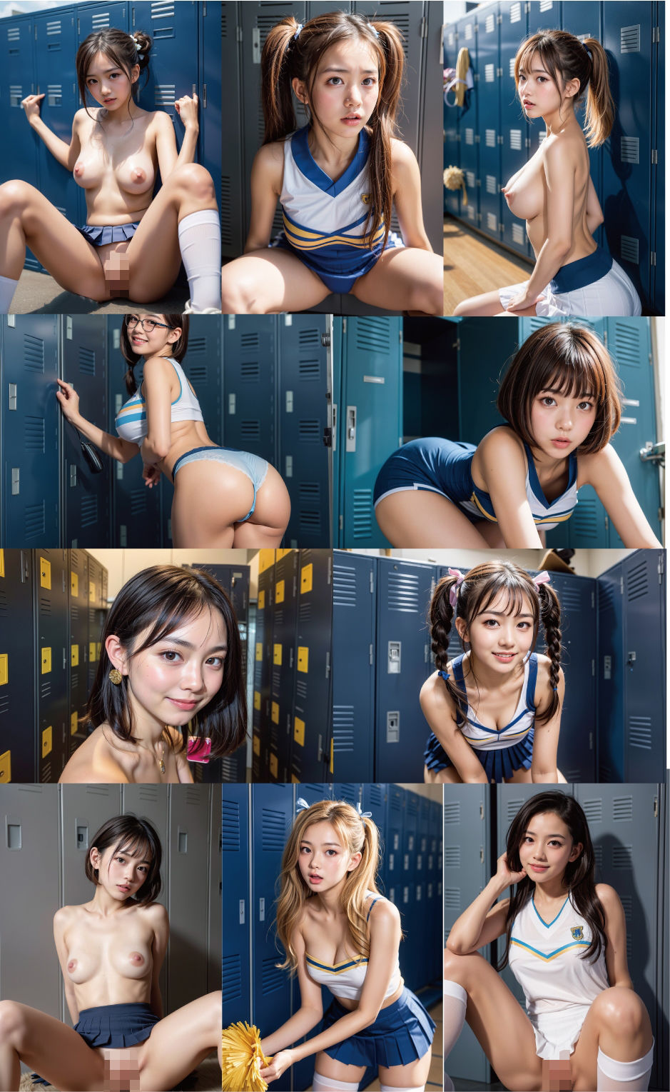 【491P】有名JKチアリーディング部全員に強●フ〇ラ！ サンプル4ページ目