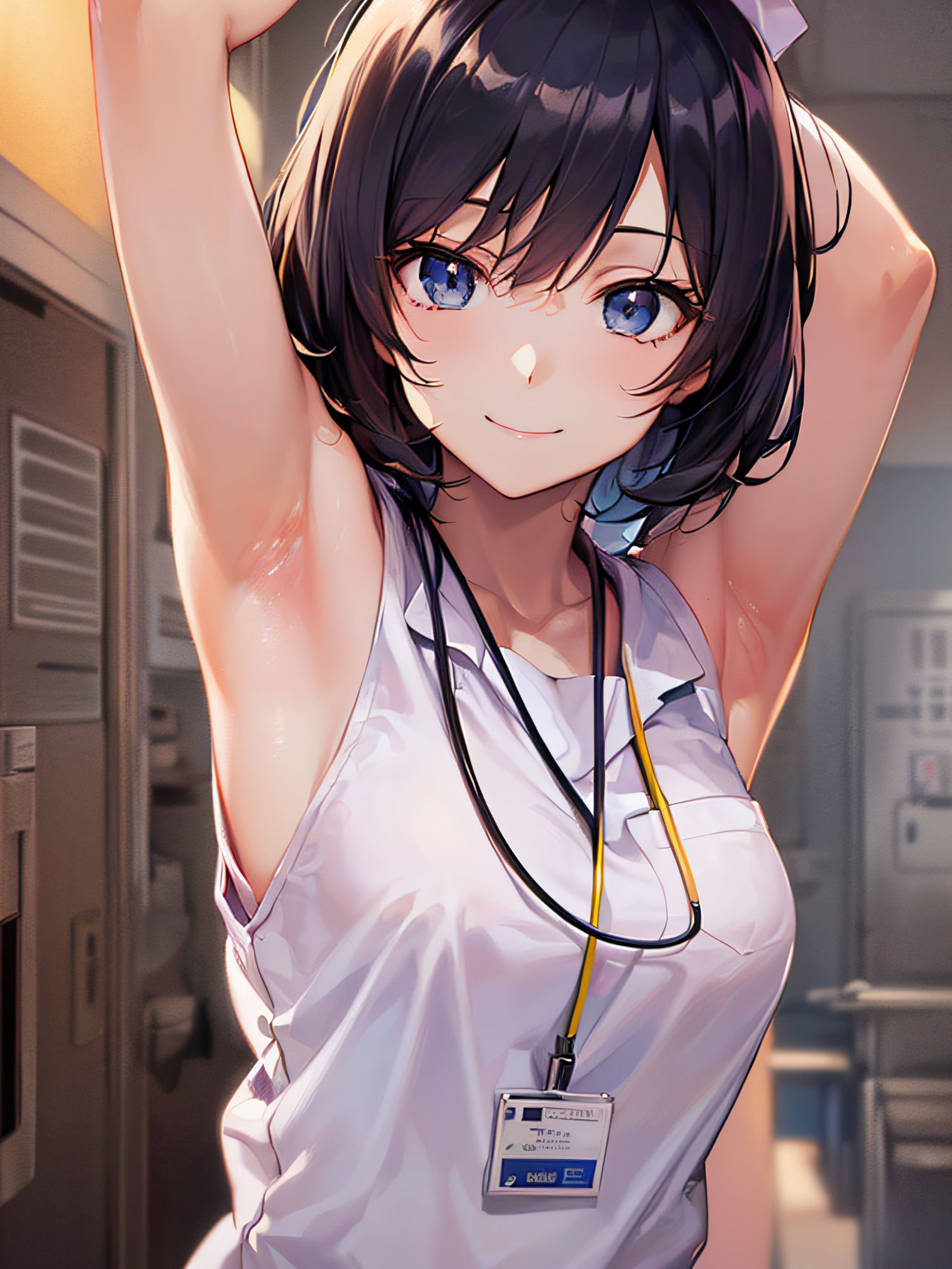 新ED治療法！絶対勃起！看護婦さんの腋見せ画像集 サンプル5ページ目