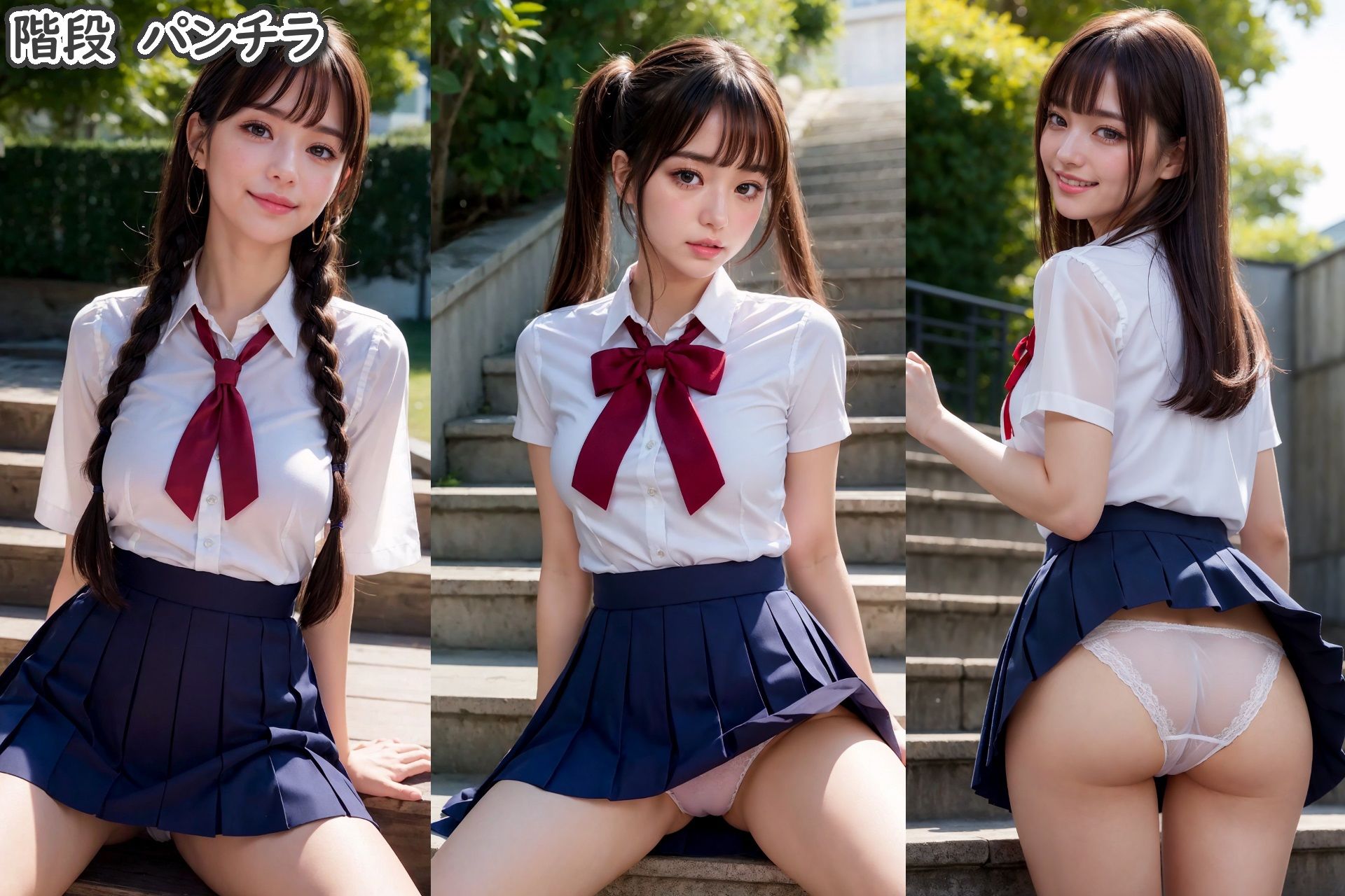 見せたがりな私立〇〇女学園の女子校生 サンプル2ページ目