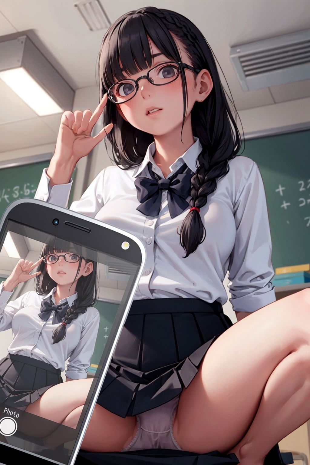 HなJ〇めがねPhoto、ぱしゃり！ サンプル2ページ目