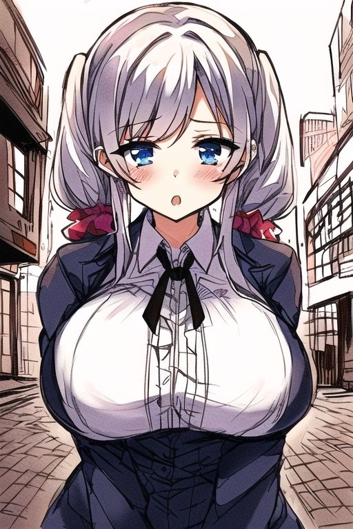 銀髪爆乳能天気娘はアイドルになりたかったらしい サンプル7ページ目