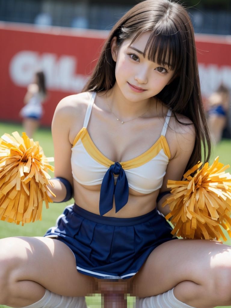 おっぱい丸出し♪ エッチなチアガール！ サンプル10ページ目