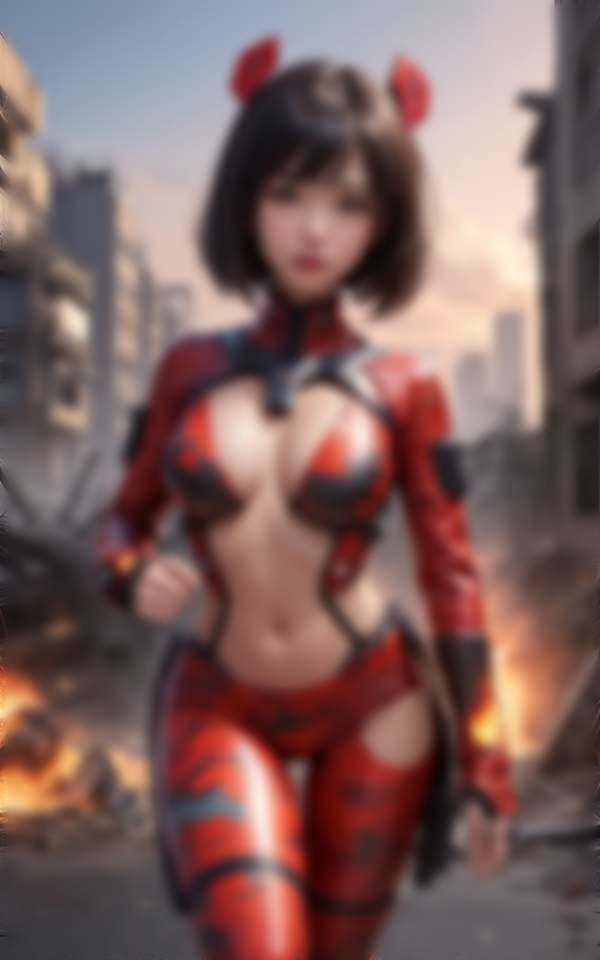 戦う変身ヒロインのグラビア集 サンプル3ページ目