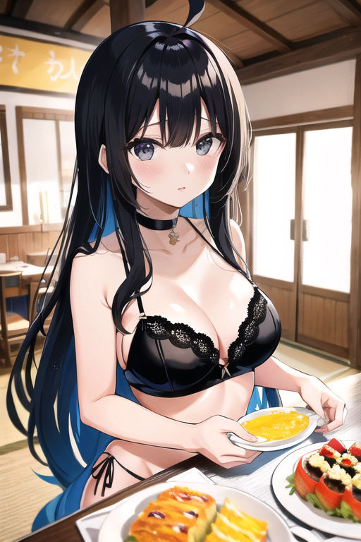 虹かけ誌 ガールズ＆パンツァー イラスト集3 五十鈴華 食事中 サンプル6ページ目
