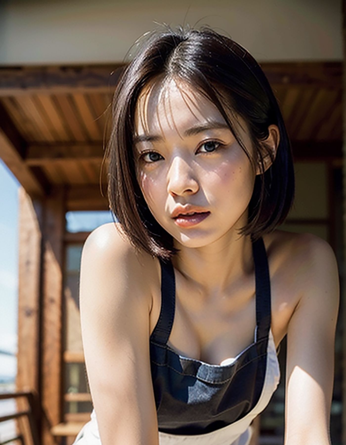 行きつけのお店のセクシーなエプロンのウェイトレスが近所の奥さんだった サンプル8ページ目