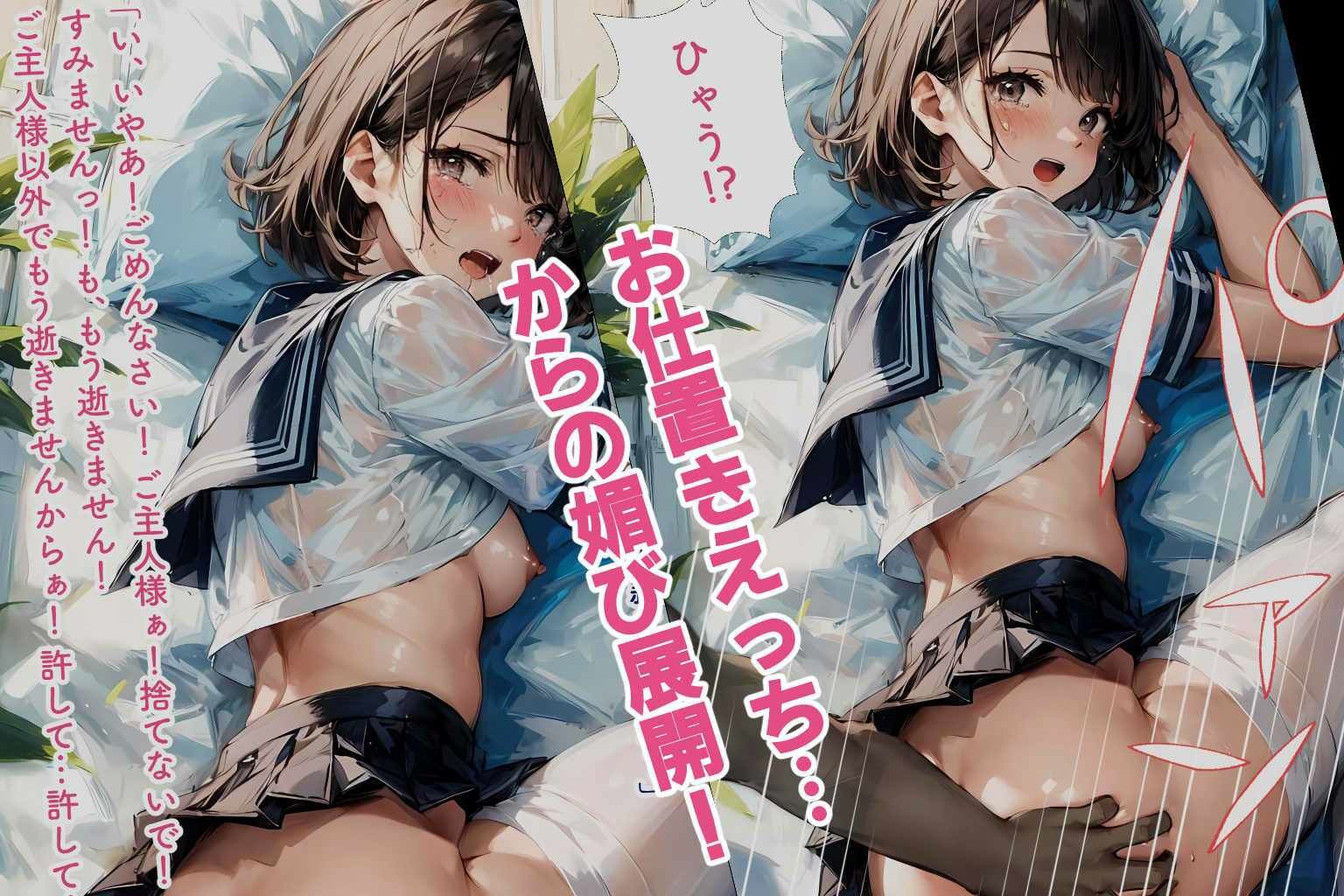 はじめまして！かれんです セーラーコスえっち＆露出バイブ調教〜お仕置きえっち サンプル9ページ目