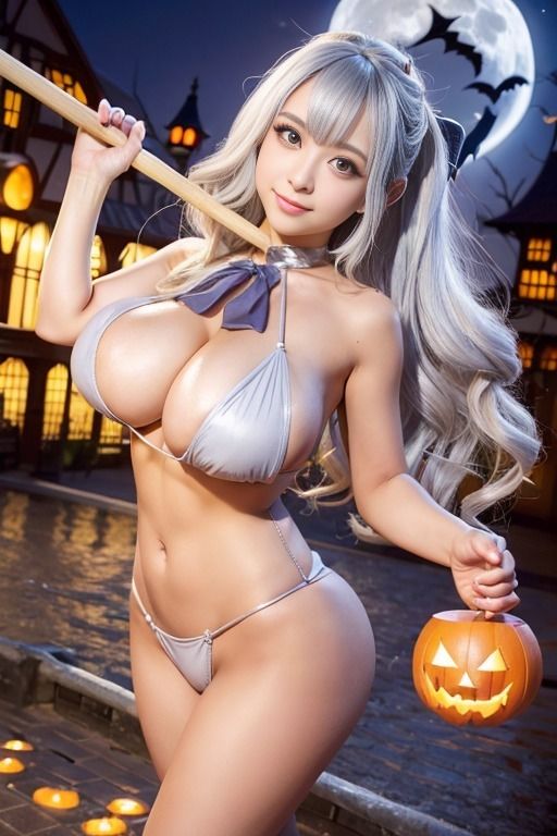 AIハロウィン美女 サンプル2ページ目
