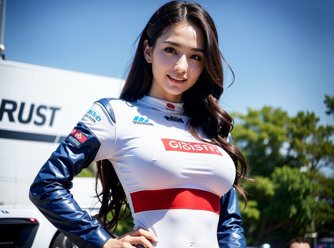 レースクイーン巨乳美女【胸フェチ特化AIグラビア/全94P】 サンプル4ページ目