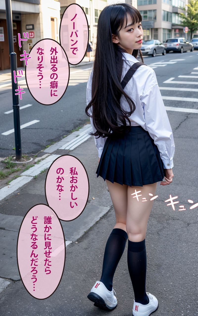 露出J◯の初めての援交 サンプル1ページ目