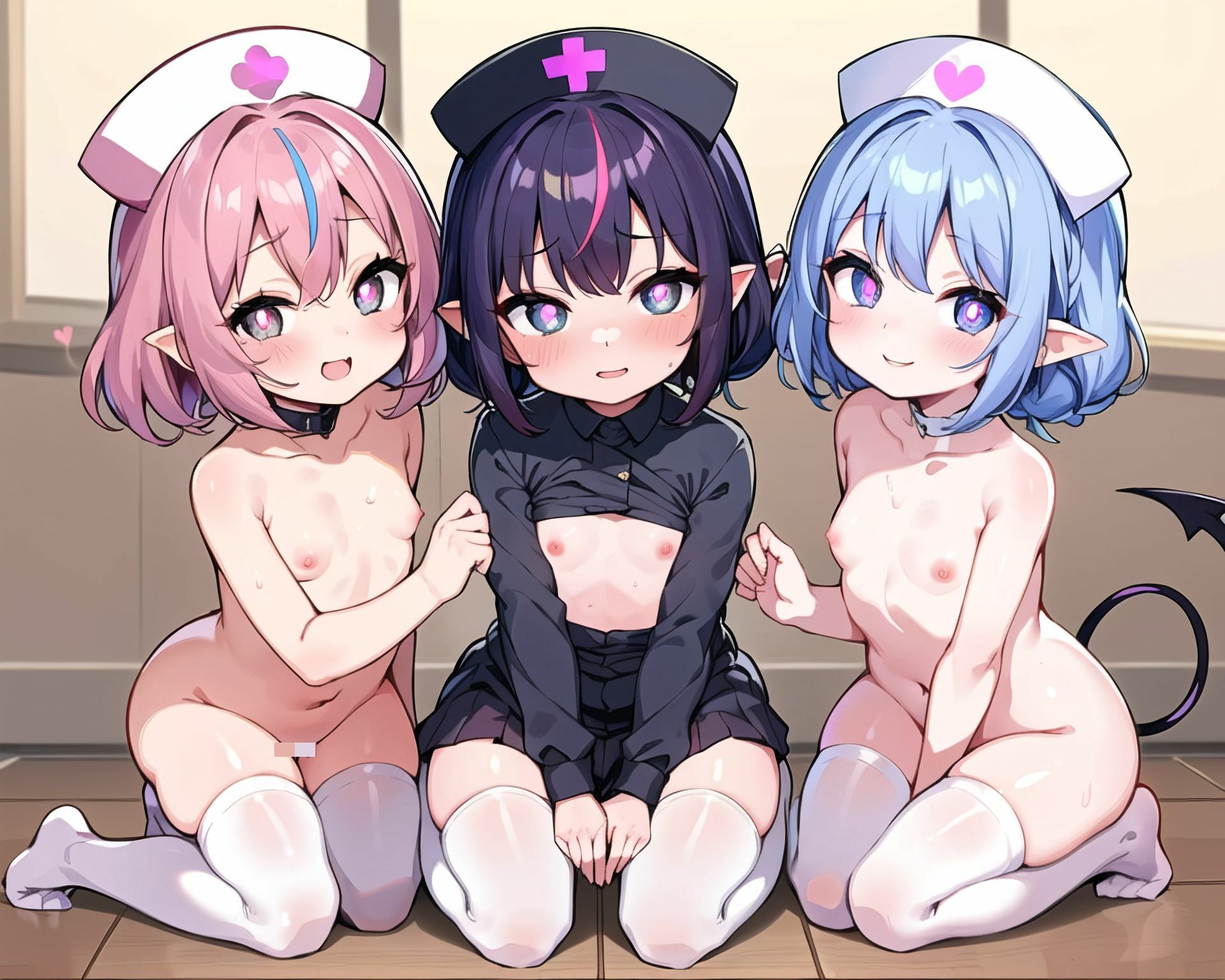 サキュバスxハーレム8_ナース服編1 サンプル2ページ目