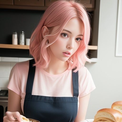 カフェで働く女性（セリフなし AI画像集） サンプル5ページ目