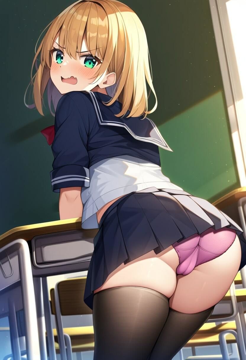 「見ちゃダメ！」JKパンチラ・泣き顔＆怒った顔アリ サンプル2ページ目