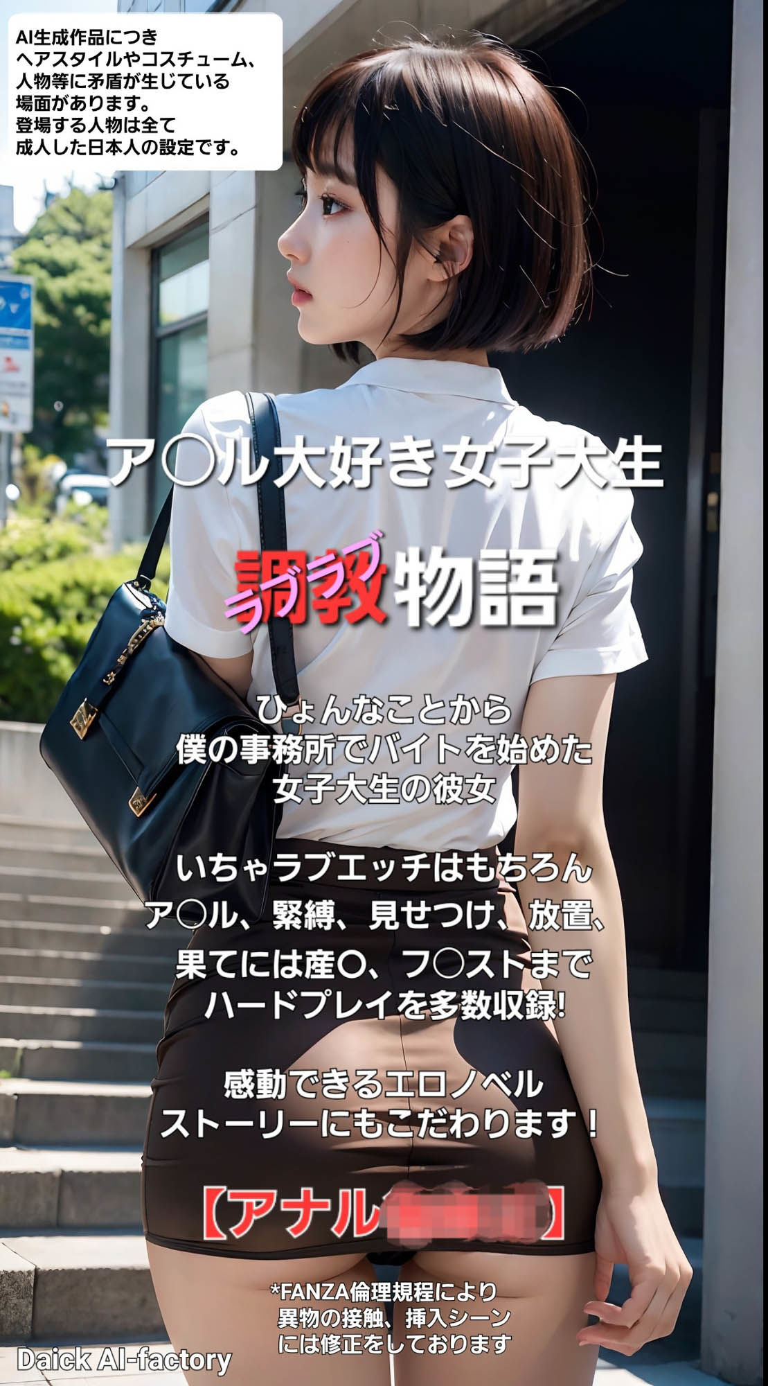 ア○ル大好き女子大生 ラブラブ調教物語 サンプル1ページ目