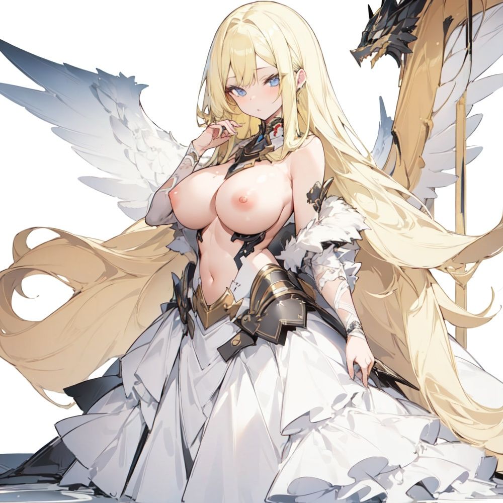 巨乳美女【妄想イラスト美女図鑑vol.18】 サンプル1ページ目