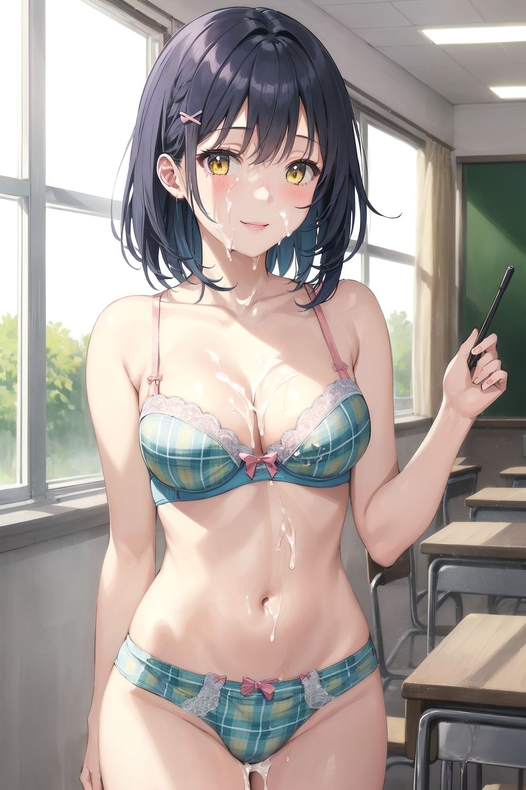 ［イラスト集］［200枚↑］［時間停止］［ぶっかけ］ 時間停止を使わざるを得ない_清楚系クラスメイト編 サンプル6ページ目