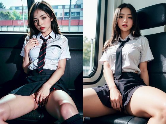 女子校生の羞恥露出公開撮影 サンプル5ページ目
