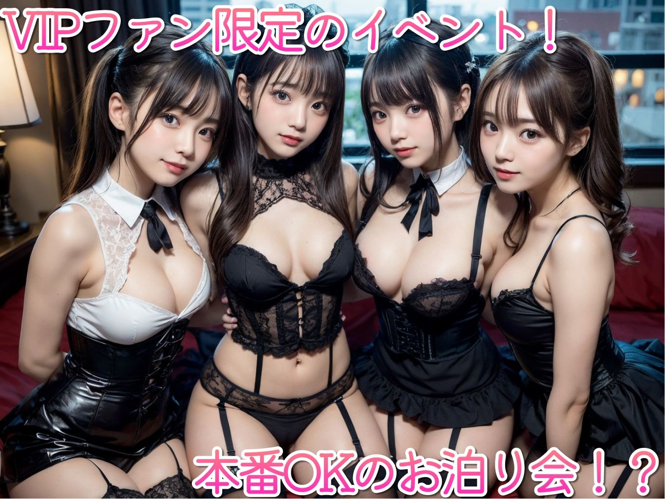 アイドルハーレム♪ 生本番OKなお泊り会♪ サンプル1ページ目