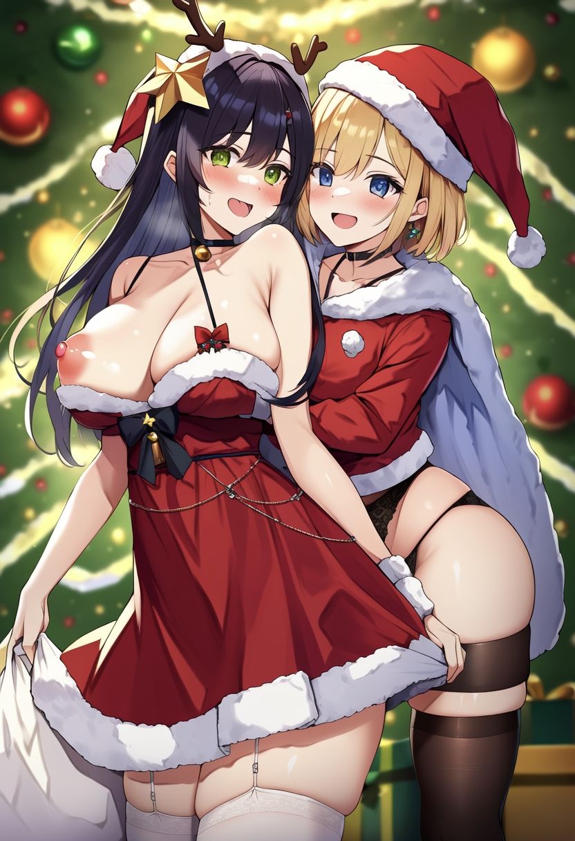 百合の美女たちがいちゃいちゃしてる日常イラスト集200枚（舐め合い・デート・制服・クリスマス） サンプル8ページ目