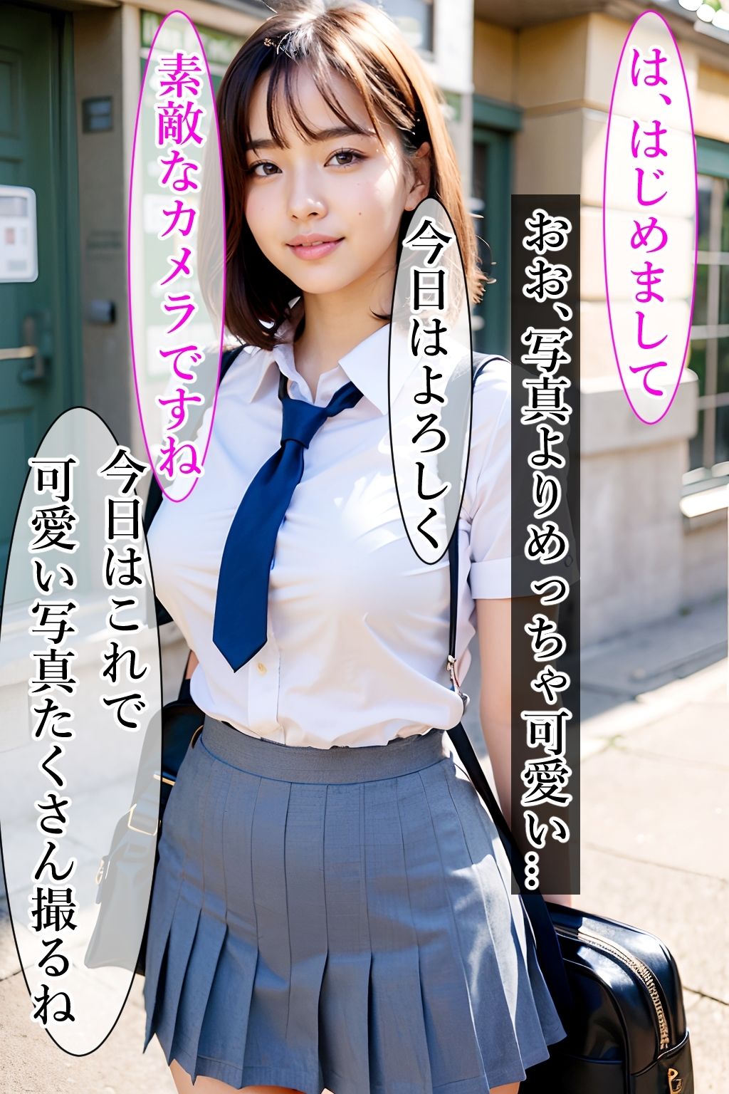 女子校生、初めてのパパ活・援交 サンプル1ページ目