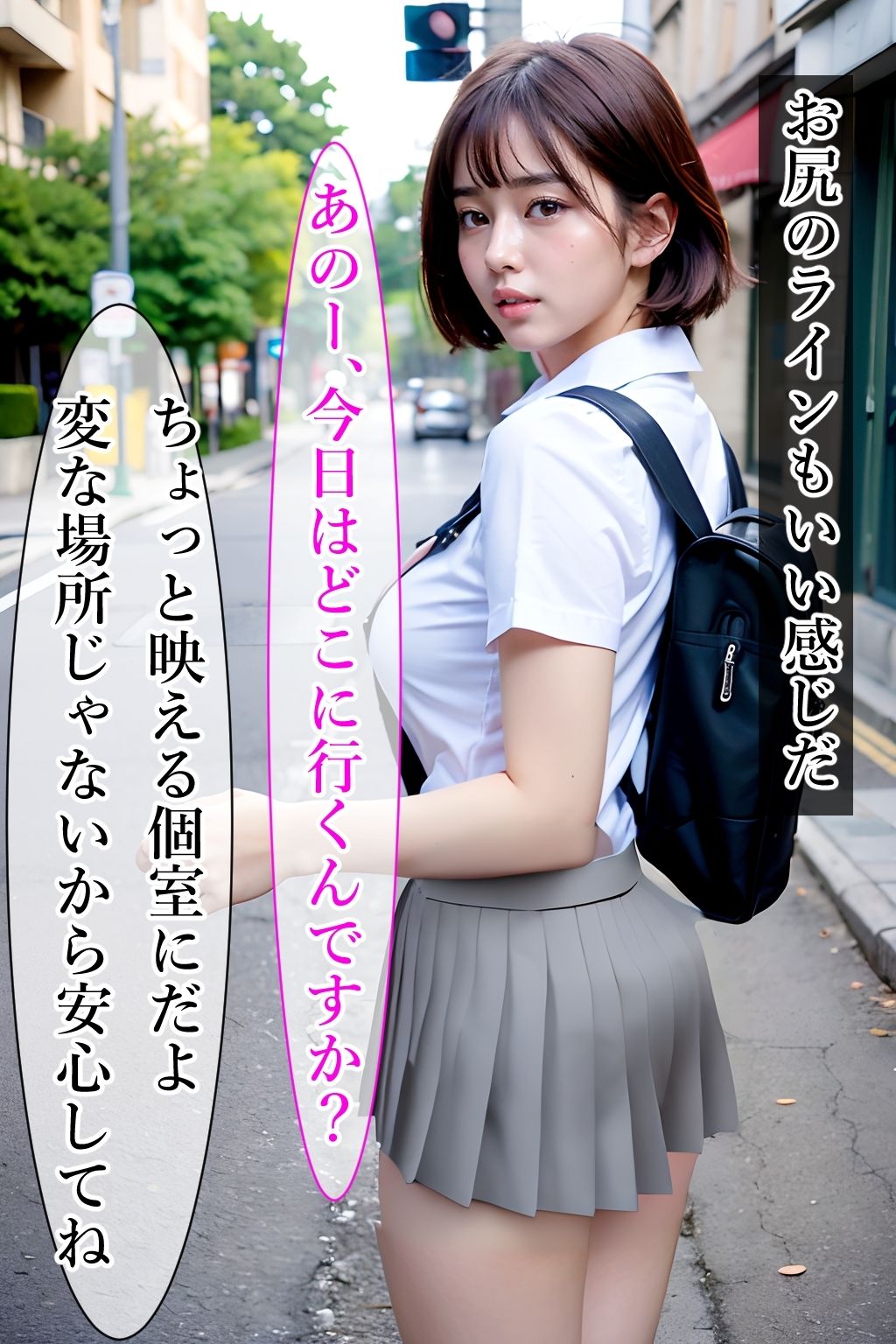 女子校生、初めてのパパ活・援交 サンプル2ページ目