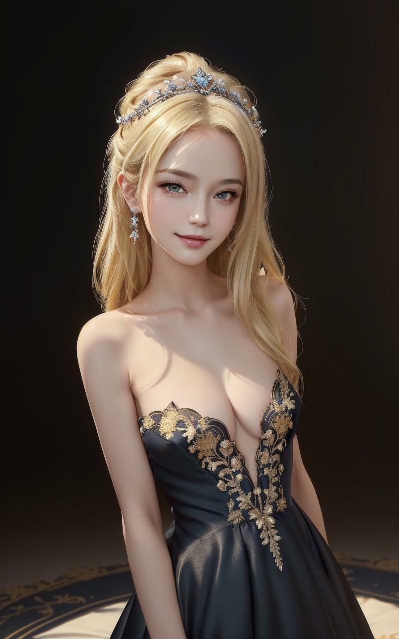 AI美女写真集Vol.91:ドレス美女ティナ19歳 サンプル4ページ目