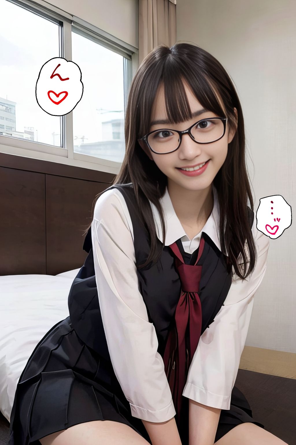 中出しされたいめがね少女 サンプル4ページ目