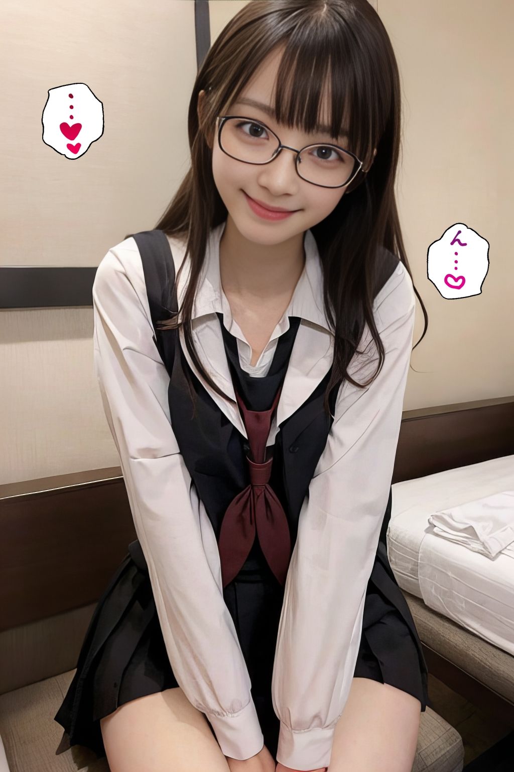 中出しされたいめがね少女 サンプル6ページ目
