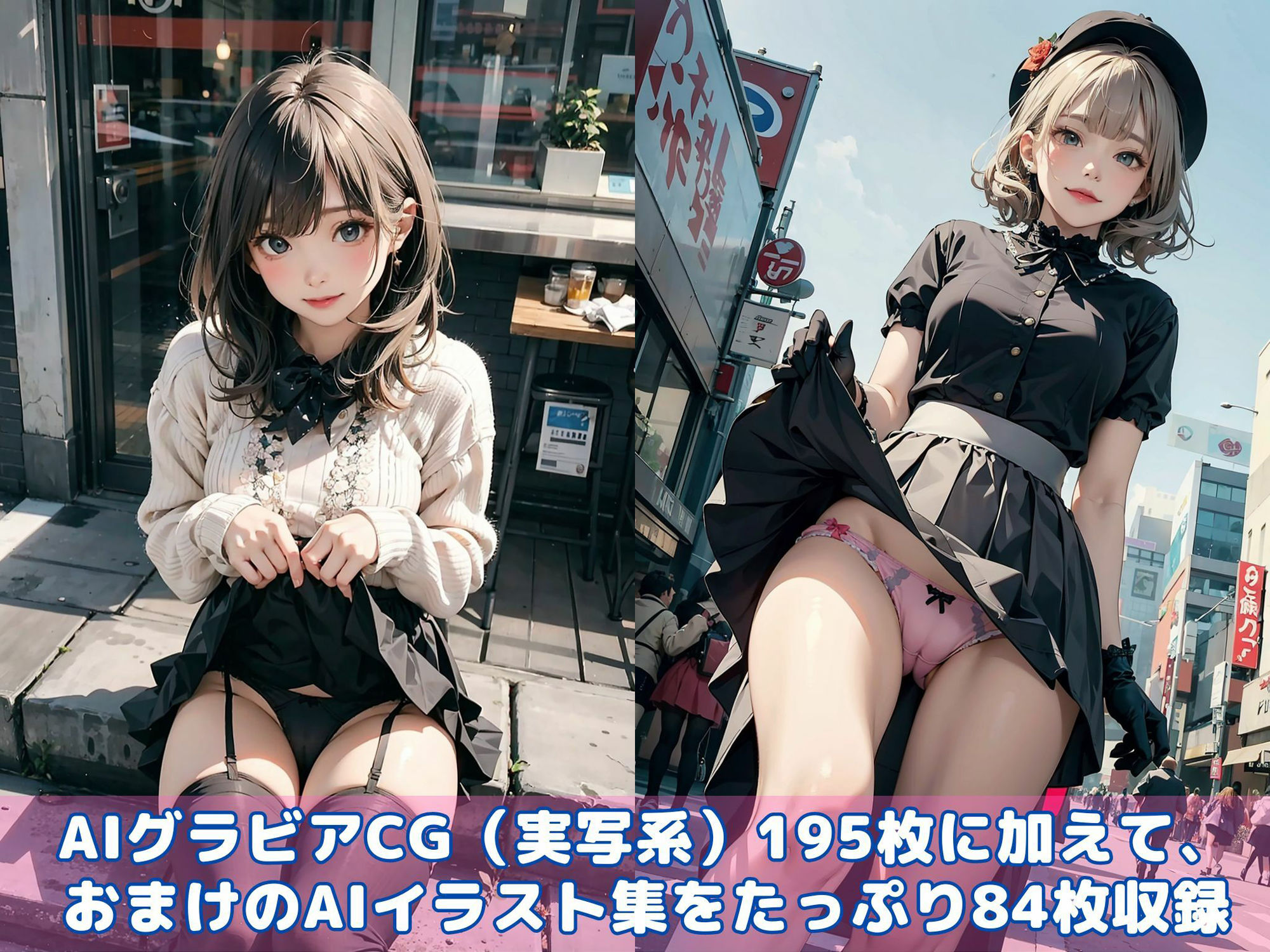 パンチラ女子図鑑〜都会編〜【AIグラビアCG集Vol.09】 サンプル7ページ目