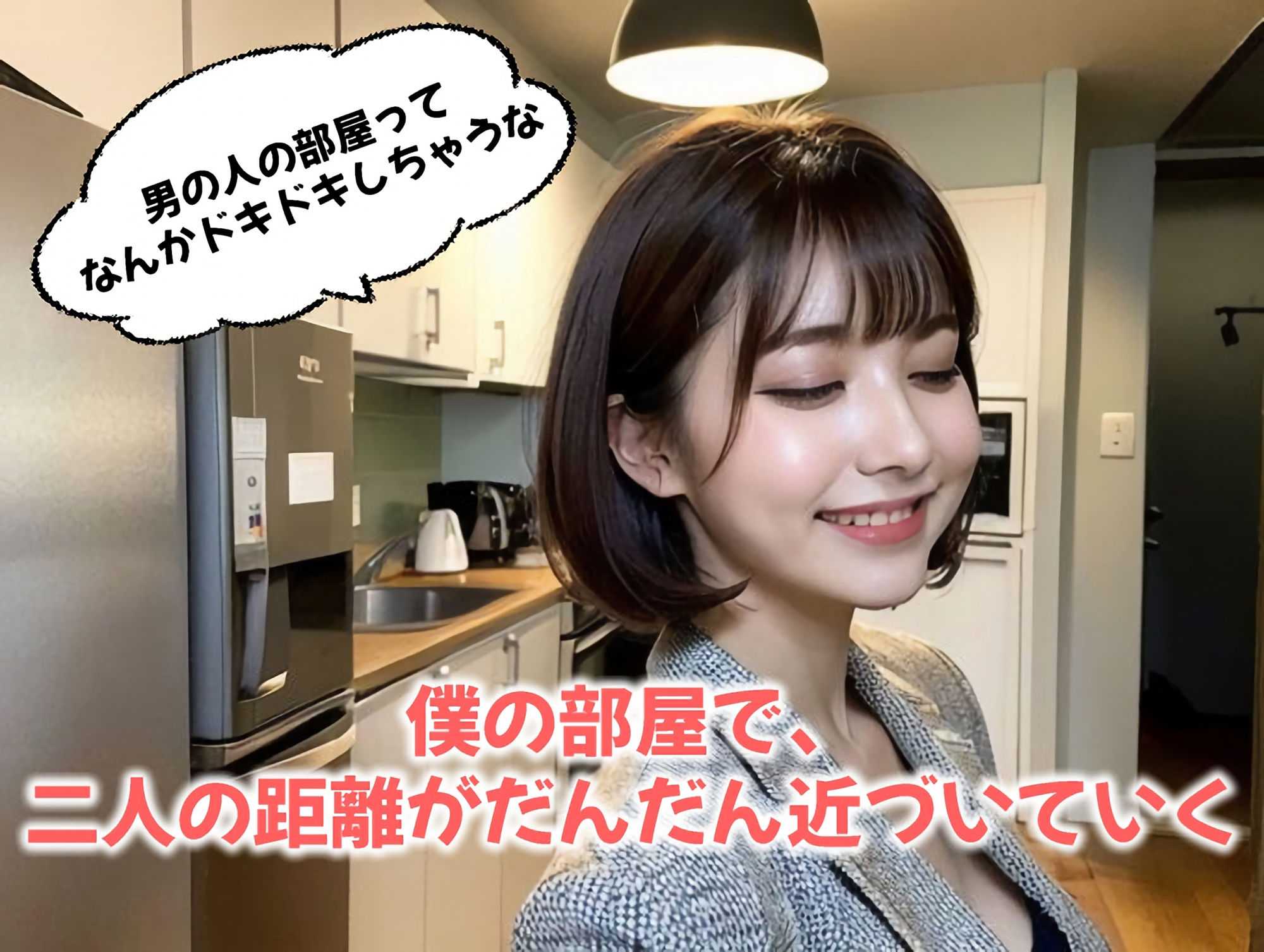 ずっと好きだった人が初めて僕の部屋に来てくれた！はじめての中出しドピュドピュS●X（全295ページ）【高画質モデル】 サンプル2ページ目