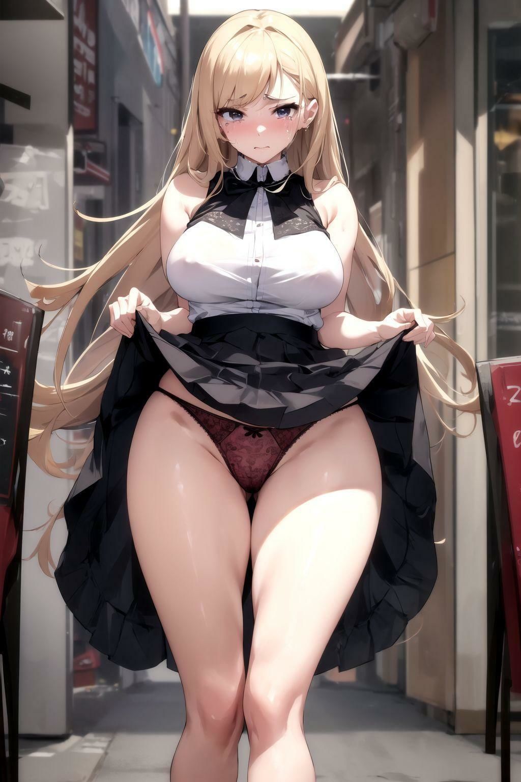 涙と絹のメロディー 泣きながらパンツを見せる 美少女たち サンプル1ページ目