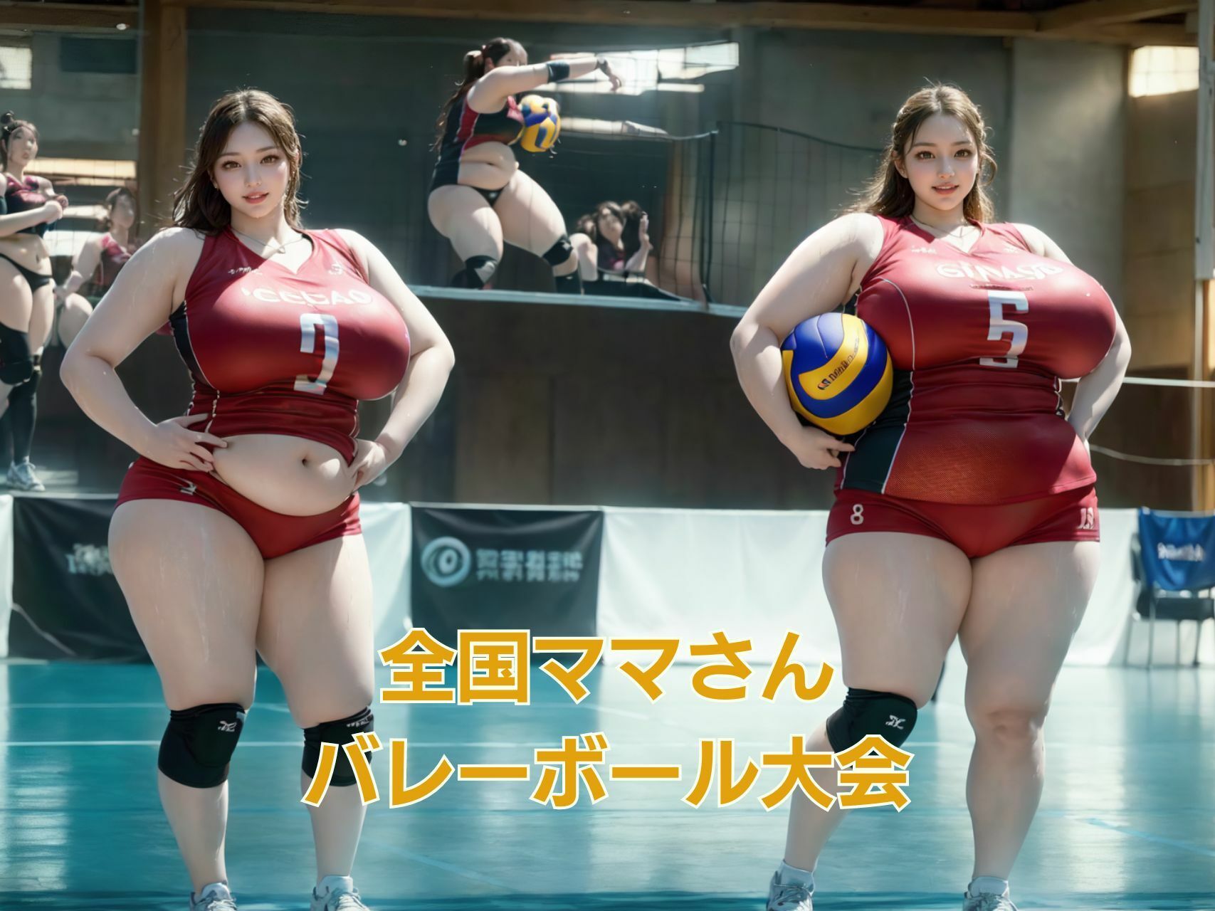 全国ママさんバレーボール大会 サンプル3ページ目