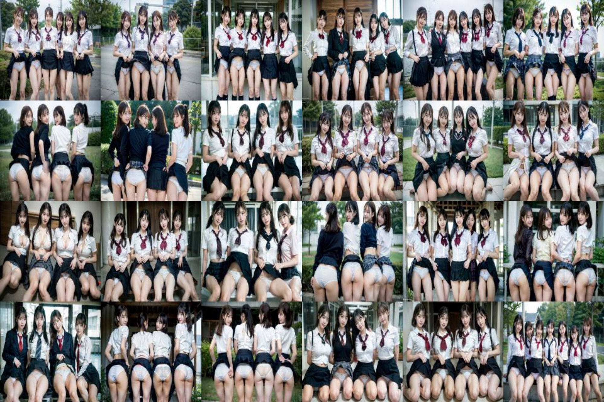 制服女子パンチラ365P！！！ サンプル3ページ目