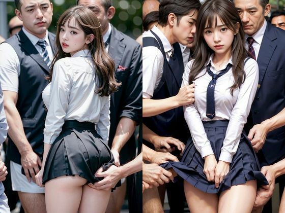 【高画質】巨乳女子校生★初の痴●体験 サンプル5ページ目