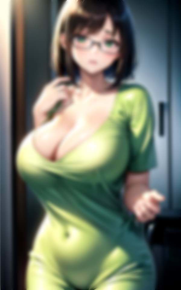 隣に住むメガネをかけた超乳お姉さんがエロすぎる サンプル1ページ目