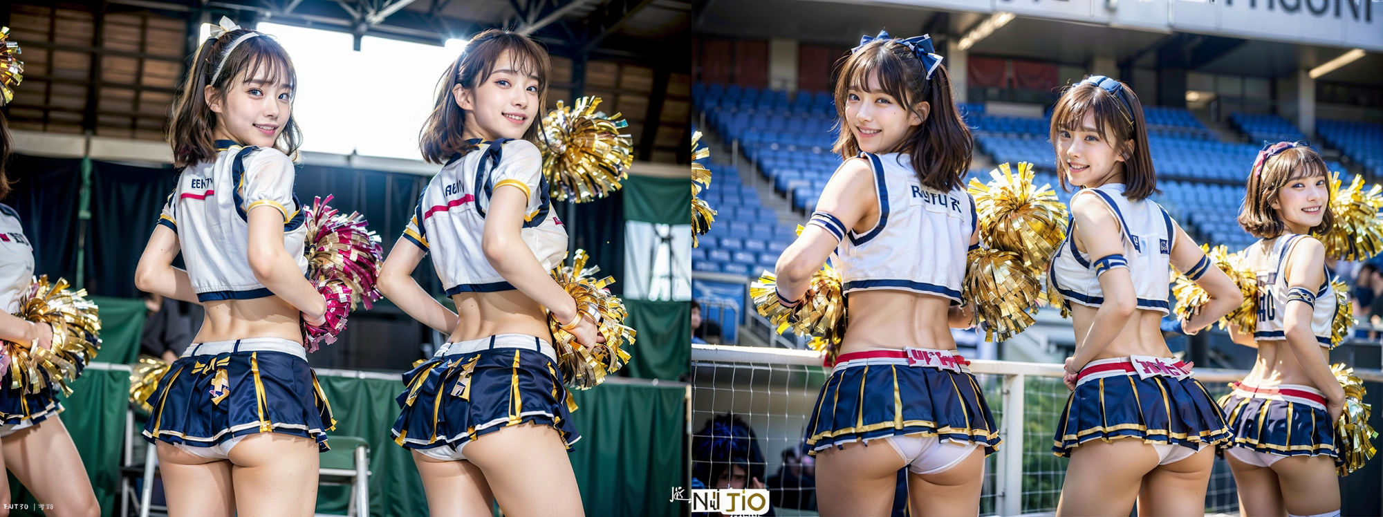 スカートが短すぎる！チアガール！！ パンツ丸見え！！！ 200P サンプル1ページ目